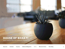 Tablet Screenshot of houseofbhakti.com